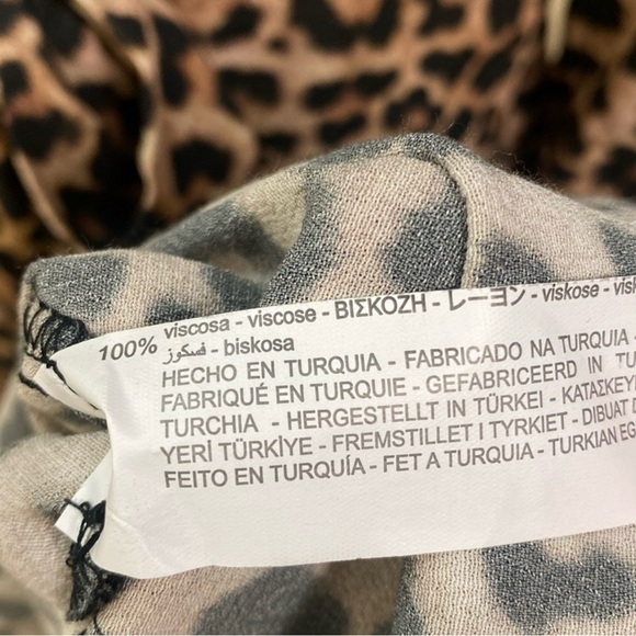 Zara Leopard Print Cheetah Maxi Dress size M - Picture 8 of 8